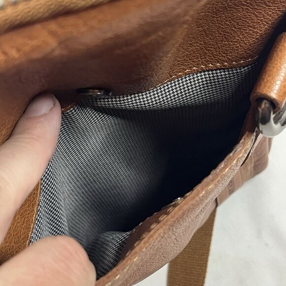 Spikes & Sparrow Leather Sling Bag ONE SHOULDER BACKPACK  BROWN - Picture 11 of 16